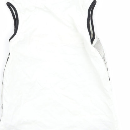 Nutmeg Baby White   Basic Tank Size 18-24 Months  - graphic