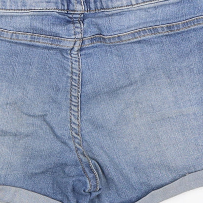 &Denim Girls Blue  Denim Cut-Off Shorts Size 5-6 Years