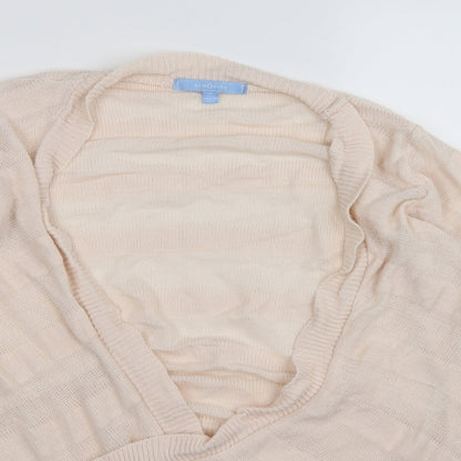 aphorism Womens Pink  Knit Cardigan Jumper Size 12