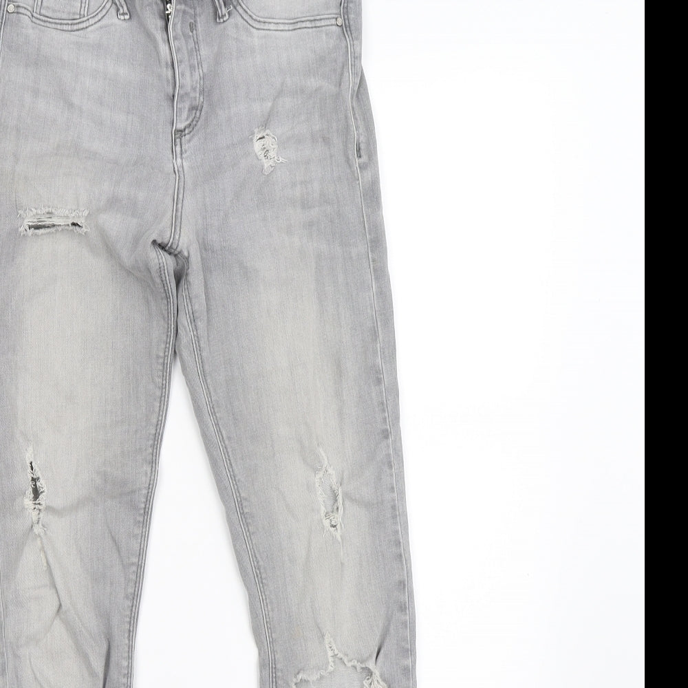 River Island Womens Grey  Denim Skinny Jeans Size 8 L26 in