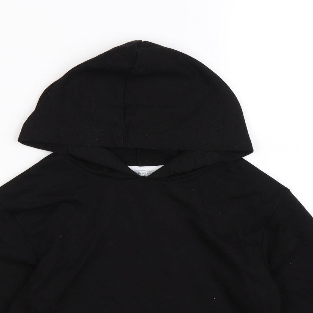 Primark Girls Black  Jersey Pullover Hoodie Size 8-9 Years  - make it happen