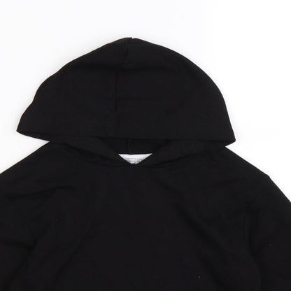 Primark Girls Black  Jersey Pullover Hoodie Size 8-9 Years  - make it happen