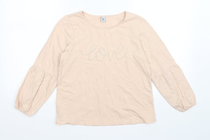 TU Girls Pink  Jersey Pullover Jumper Size 9 Years  - love