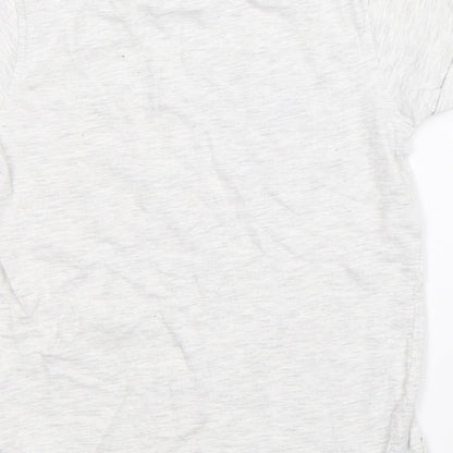 George Boys Grey   Basic T-Shirt Size 6-7 Years  - athletic