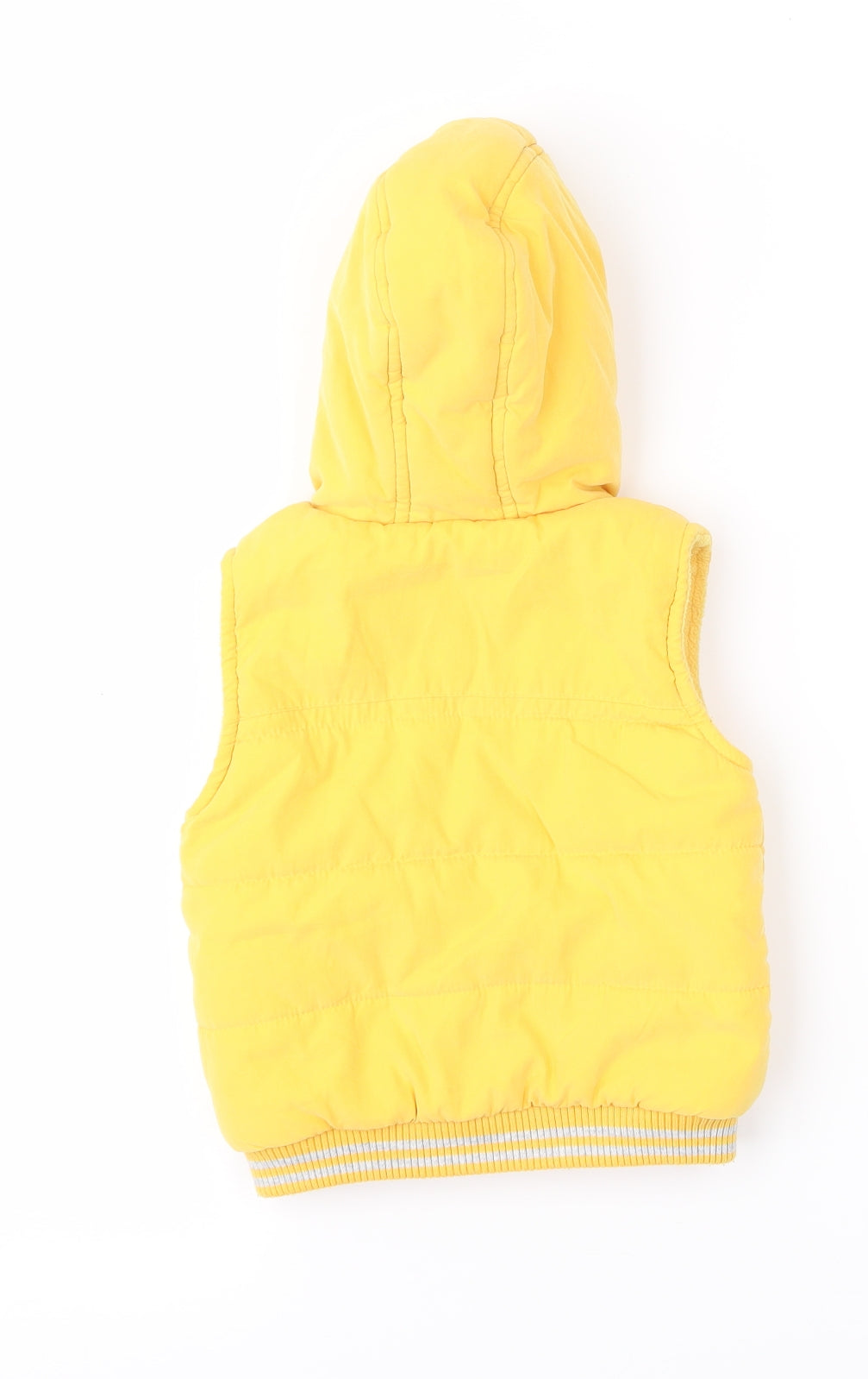George Girls Yellow   Gilet Waistcoat Size 6-9 Months