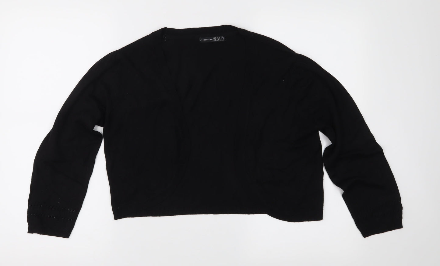 Atmosphere Womens Black  Knit Cardigan Jumper Size 14