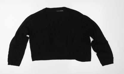 Atmosphere Womens Black  Knit Cardigan Jumper Size 14