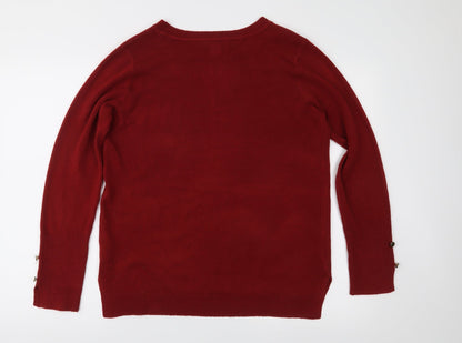 Atmosphere Womens Brown  Knit Pullover Jumper Size M