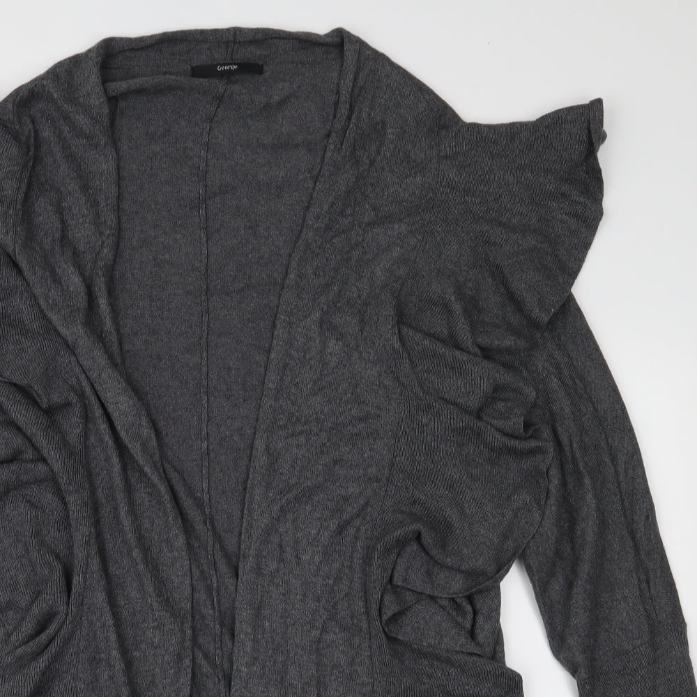 George Womens Grey  Knit Cardigan Jumper Size 14