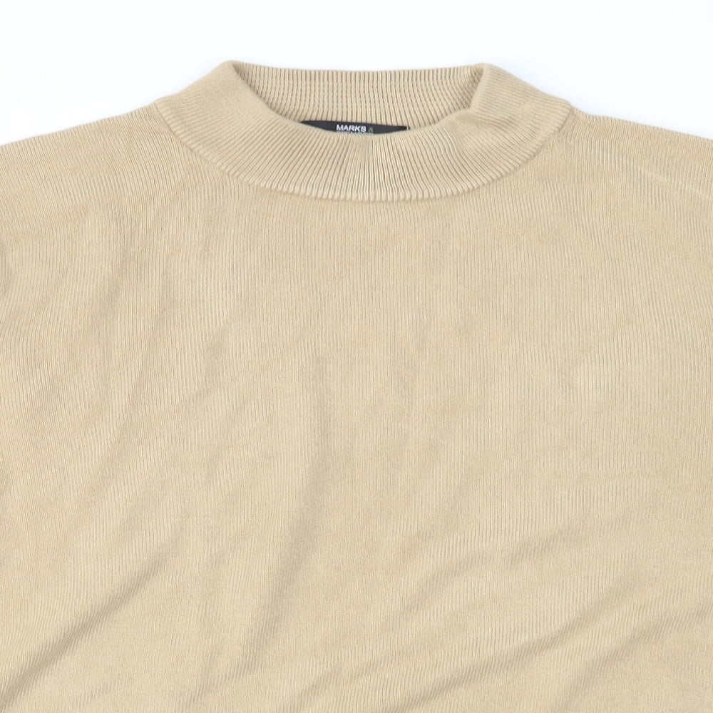 Marks & Spencer Womens Brown  Knit Pullover Jumper Size 14