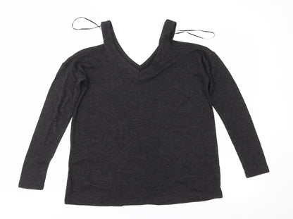 Womens UK Size 6 Atmosphere Grey Basic Blouse