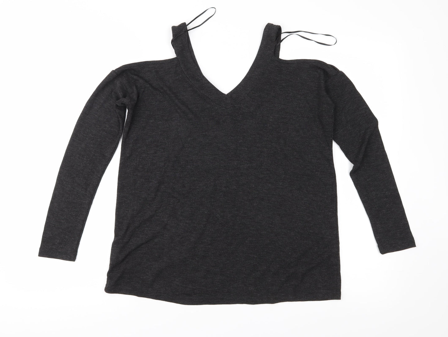 Womens UK Size 6 Atmosphere Grey Basic Blouse