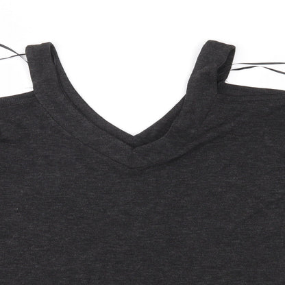 Womens UK Size 6 Atmosphere Grey Basic Blouse