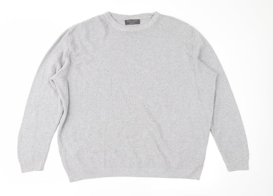 Primark Mens Grey  Knit Pullover Jumper Size XL