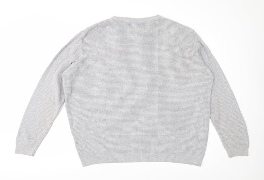 Primark Mens Grey  Knit Pullover Jumper Size XL