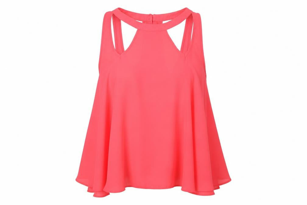 Womens UK Size 10 ASOS Pink Basic Blouse
