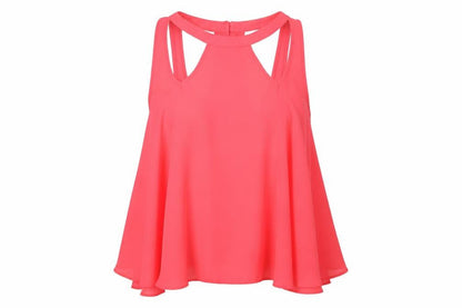 Womens UK Size 10 ASOS Pink Basic Blouse