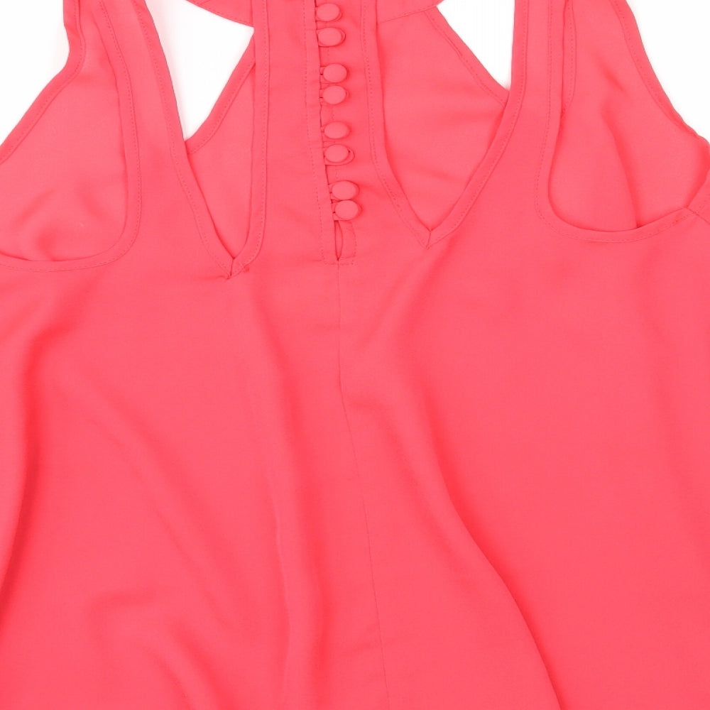 Womens UK Size 10 ASOS Pink Basic Blouse