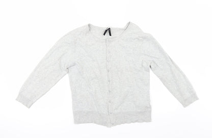 Primark Womens Grey   Cardigan Jumper Size 16