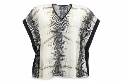 Womens UK Size L Boohoo Ivory Tunic Blouse