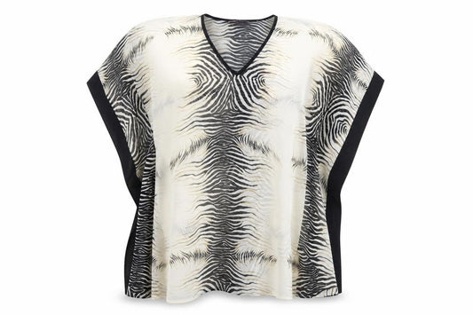 Womens UK Size L Boohoo Ivory Tunic Blouse