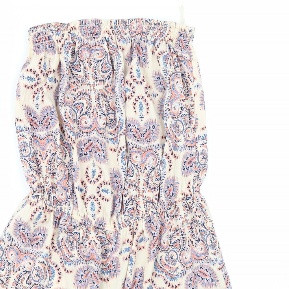 Primark Womens Pink Geometric  Playsuit One-Piece