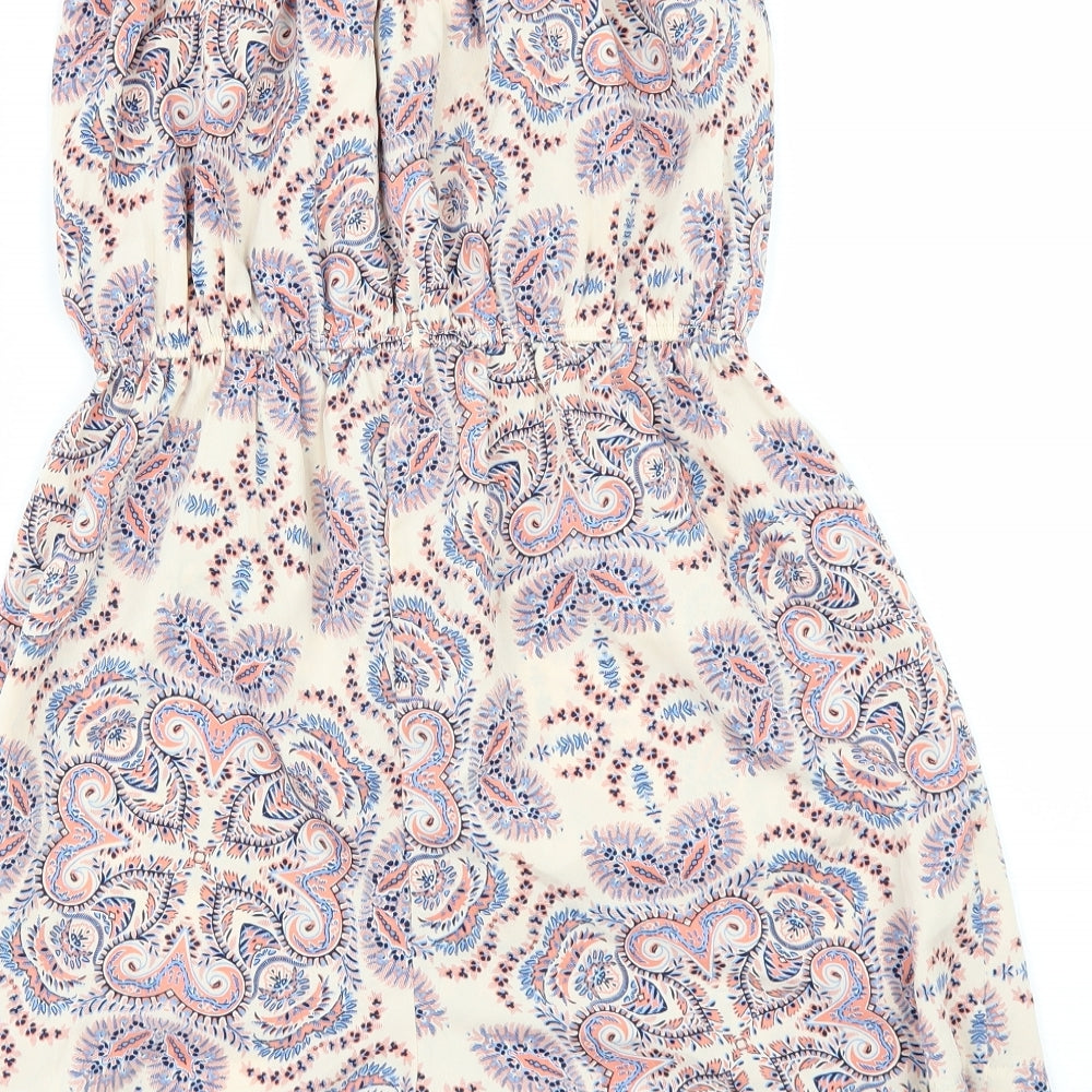 Primark Womens Pink Geometric  Playsuit One-Piece