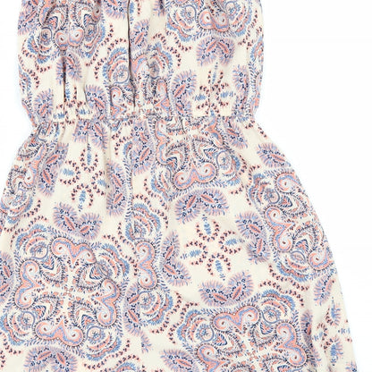 Primark Womens Pink Geometric  Playsuit One-Piece