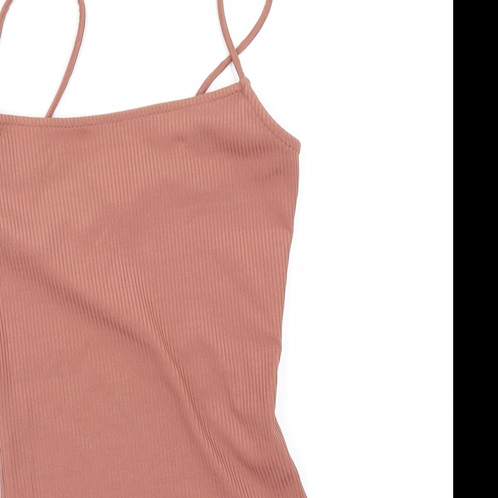 Primark Womens Pink   Bodysuit One-Piece Size 8