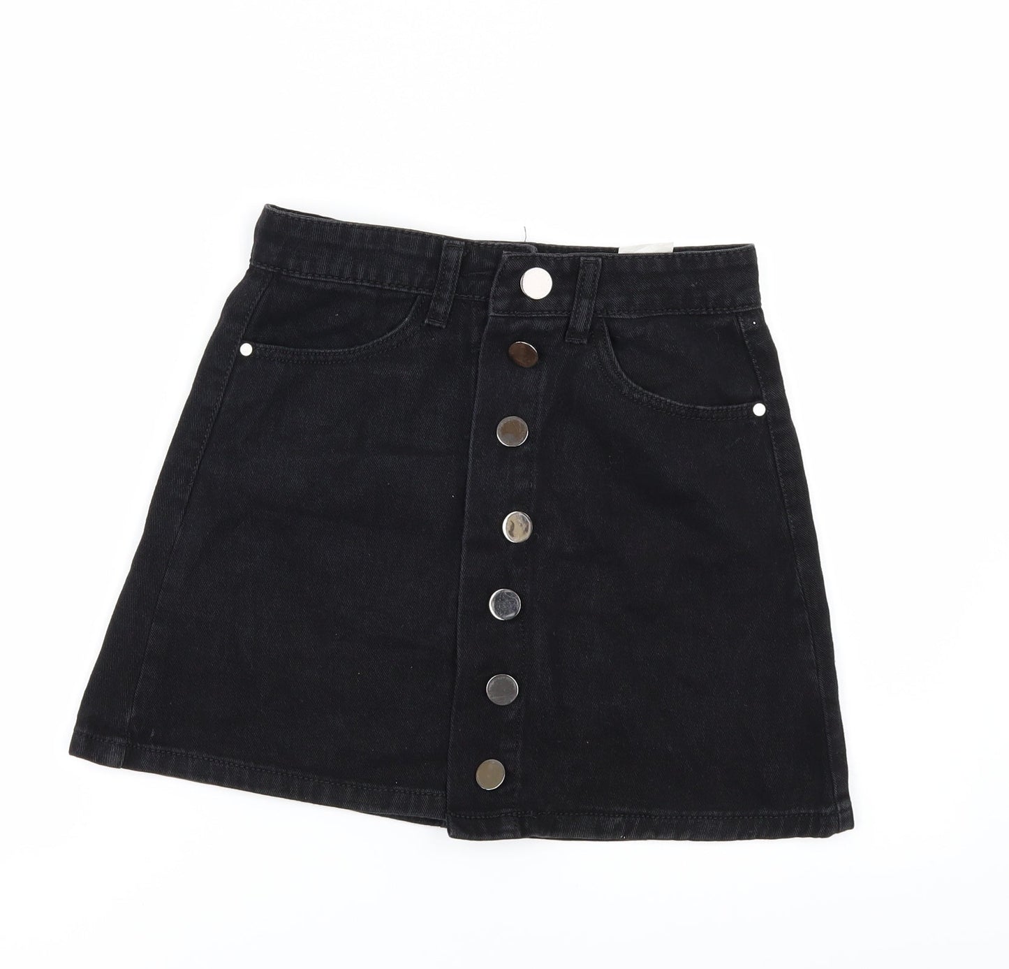 denim club Womens Black  Denim Mini Skirt Size 8