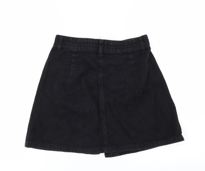 denim club Womens Black  Denim Mini Skirt Size 8