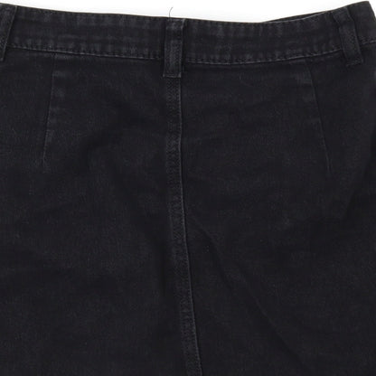 denim club Womens Black  Denim Mini Skirt Size 8