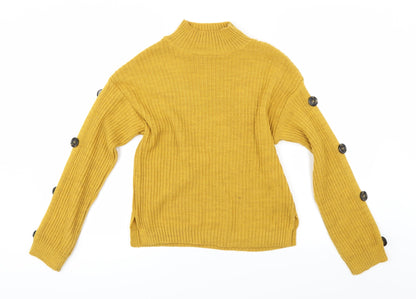 Primark Womens Yellow   Pullover Jumper Size 6