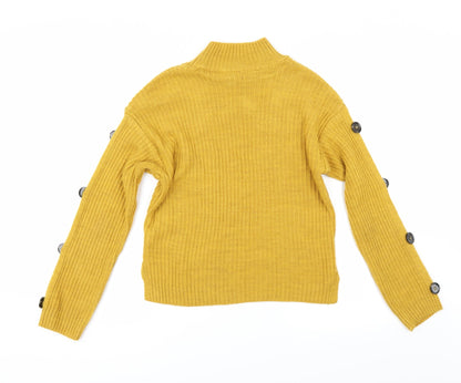 Primark Womens Yellow   Pullover Jumper Size 6