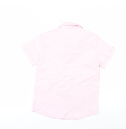 Primark Boys Pink   Basic Button-Up Size 7-8 Years