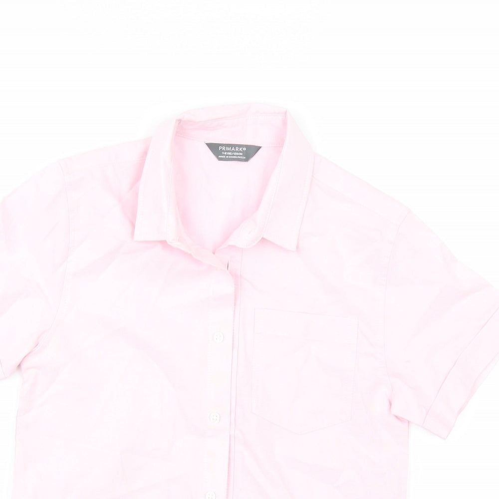 Primark Boys Pink   Basic Button-Up Size 7-8 Years