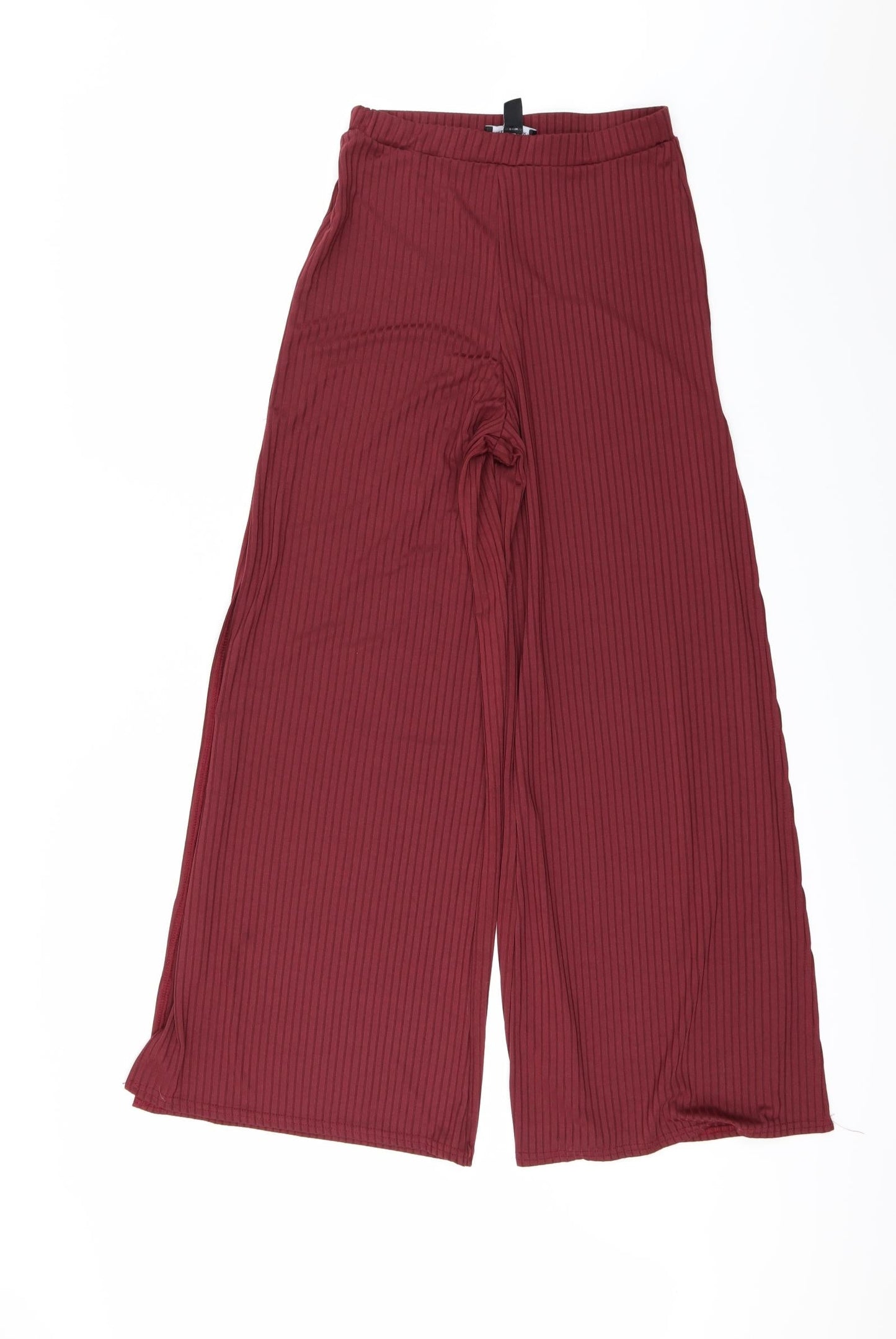 New Look Womens Red   Trousers  Size 10 L29 in - Slits up the side