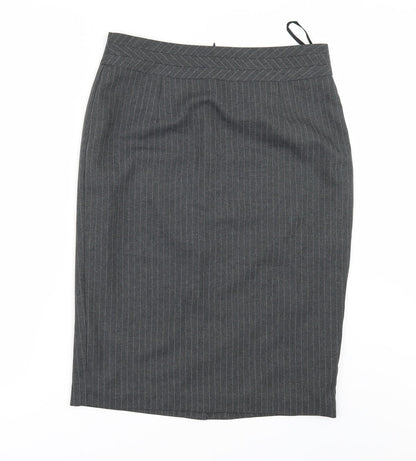 BHS Womens Grey   A-Line Skirt Size 10