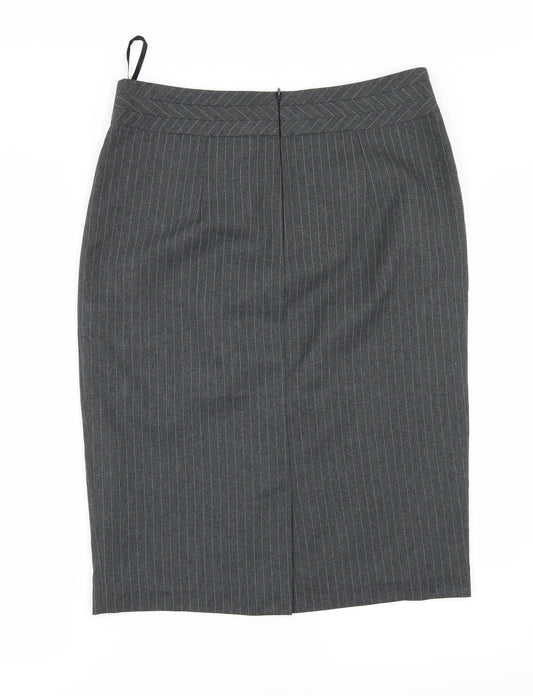 BHS Womens Grey   A-Line Skirt Size 10