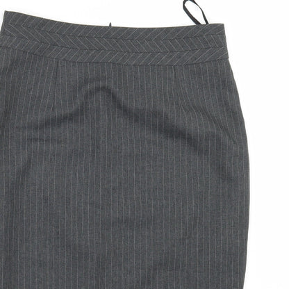 BHS Womens Grey   A-Line Skirt Size 10