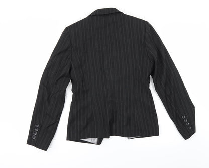 Marks and Spencer Womens Black Striped  Jacket Suit Jacket Size 12