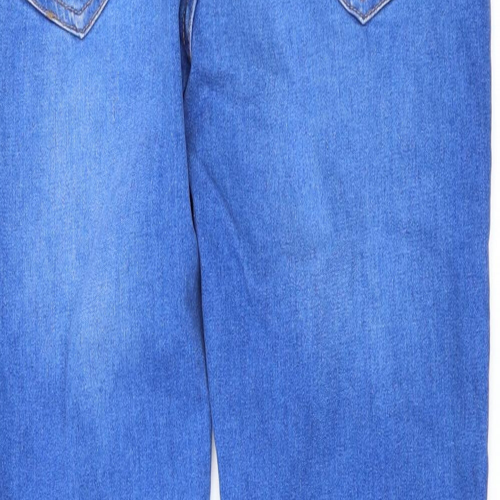 Mens UK Size 32 in Denim & Co. Regular Fit Skinny Blue Jeans