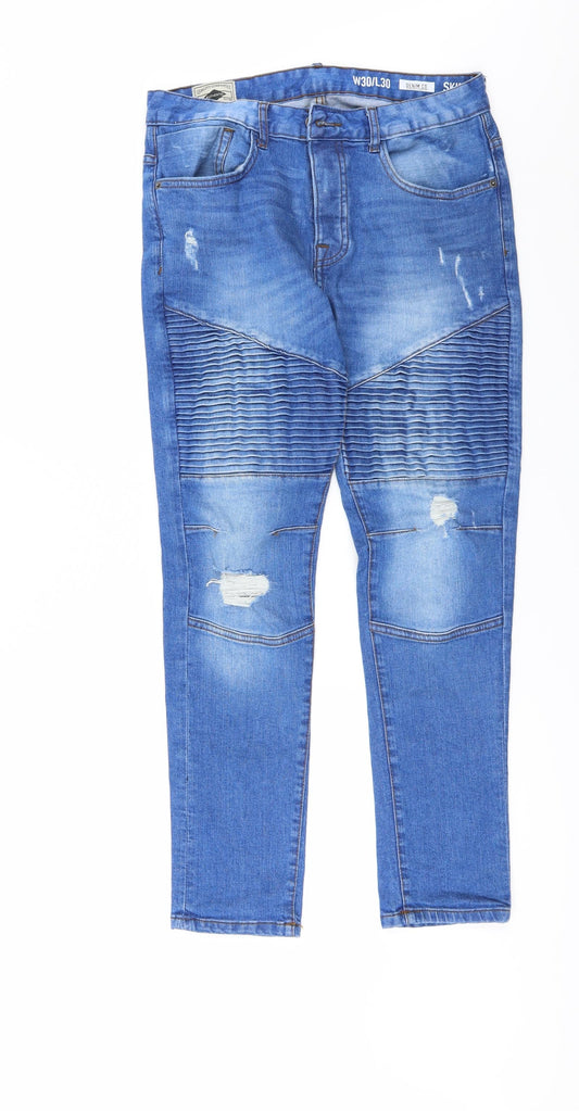 Denim & Co. Mens Blue  Denim Skinny Jeans Size 30 in L30 in