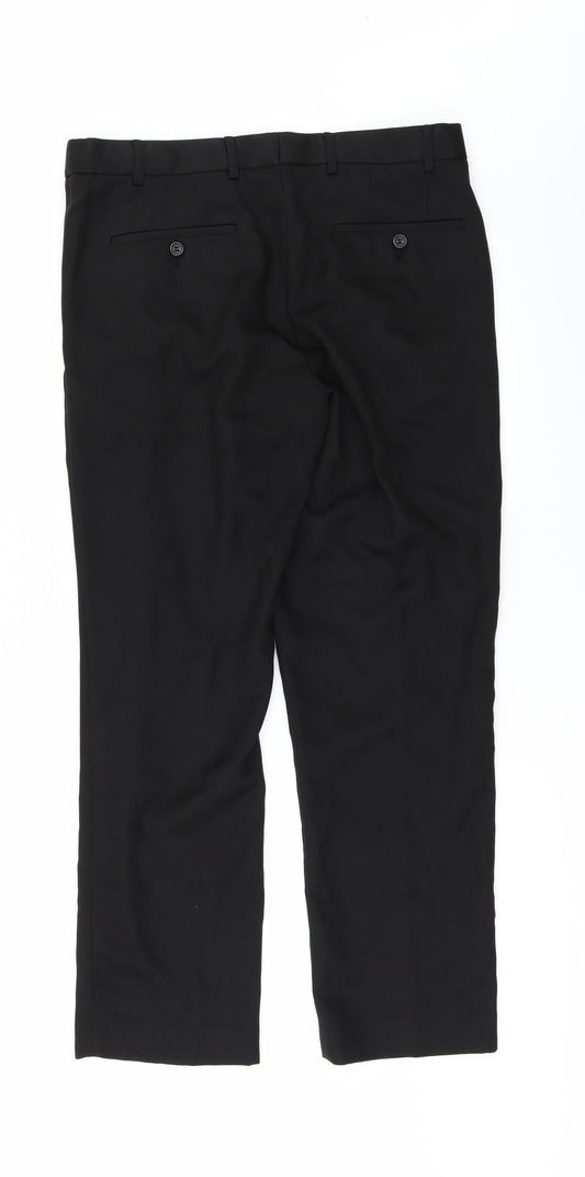 Matalan Mens Black   Rain Trousers Trousers Size 34 in L29 in