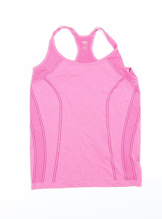 Athletic Works Womens Pink   Basic T-Shirt Size L