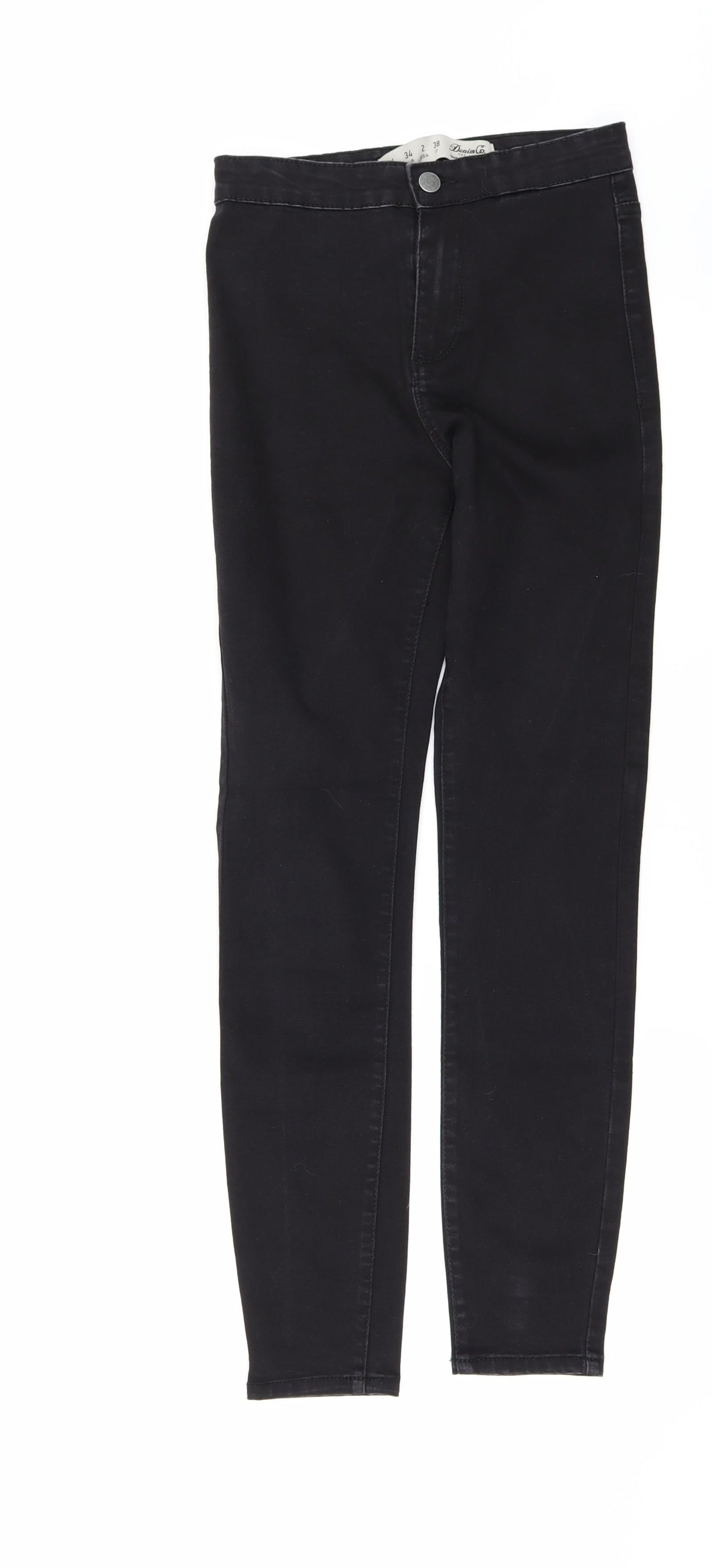 Denim & Co. Womens Black  Denim Skinny Jeans Size 6 L27 in