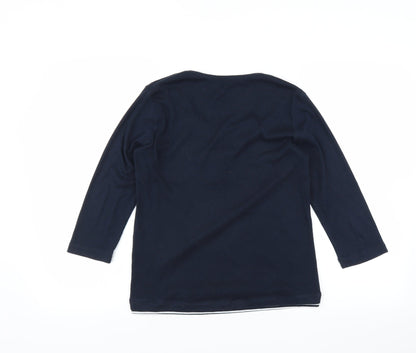 Womens UK Size  Preworn Blue Basic T-Shirt