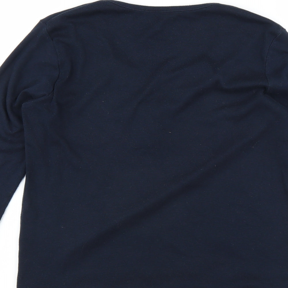 Womens UK Size  Preworn Blue Basic T-Shirt