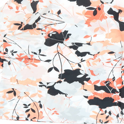 Avon Womens White Floral  Basic Blouse Size 10