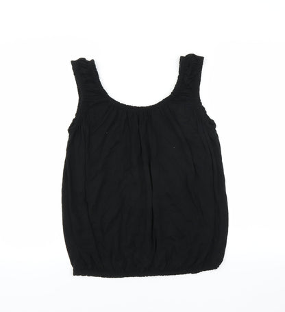 Womens UK Size S Preworn Black Basic Blouse